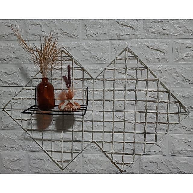 Segi Ketupat Grid Wire Wall ,Hiasan Dinding Aesthetic Dekorasi Tempel Grid Wall
