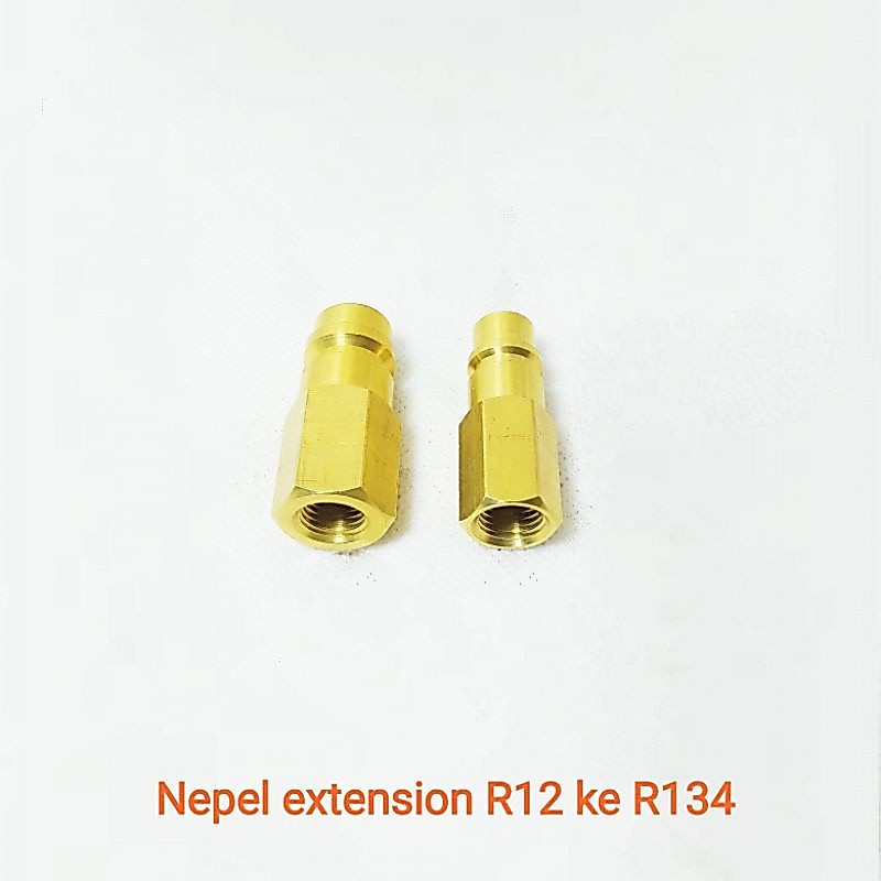 NEPEL EXTENSION R12 KE R134 NEPEL SAMBUNGAN FREON MESIN FLUSHING AC MOBIL