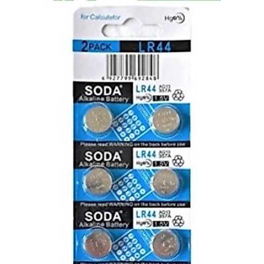 Baterai LR 44 / 1.55 V Baterai LR44 [CMS] SODA Alkaline Baterai