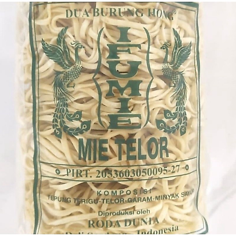 merak Ifumie Medan 500 gram Cap dua burung hong merak (Mie Telur)