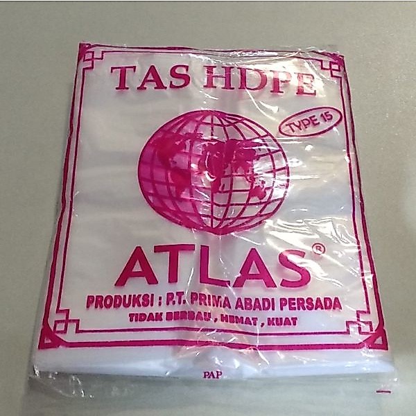 Tas Kresek ATLAS Bening 15 150gr / kantong plastik / kantong plastik packing / loco