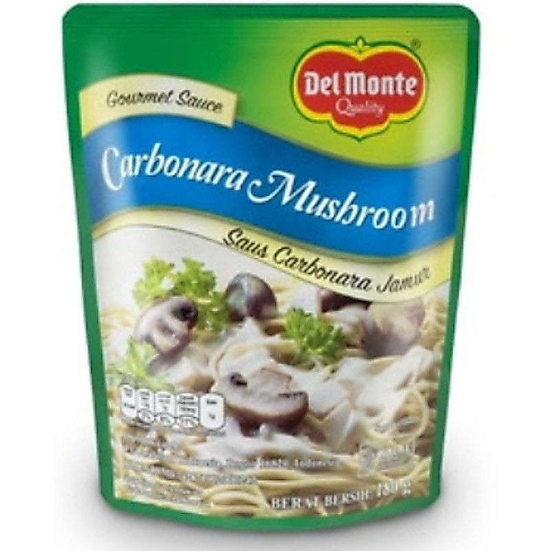 Delmonte Gourmet Saus Carbonara Mushroom 180gr / Delmonte Carbonara