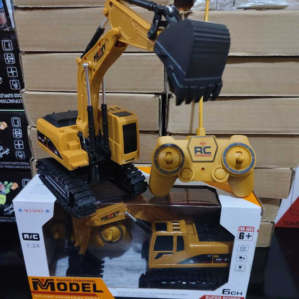 CANDUSHOP  Mainan Excavator Remot control / Mainan Beko remot kontrol / Mainan RC Beko Remote contro