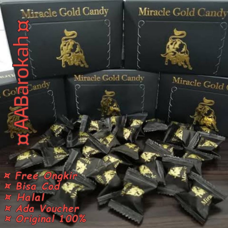 Miracle Gold Candy Permen Stamina Permen Kesehatan Miracle™Gold™Candy 100% Original 30 Pcs Box