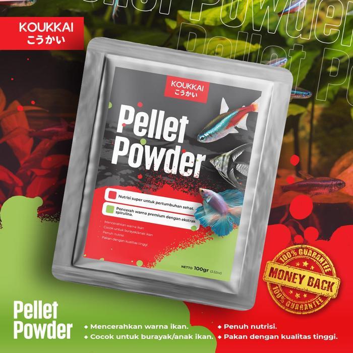 Pelet Bubuk Pakan Burayak Koi , Cupang, Koki , Louhan , Tetra , Guppy