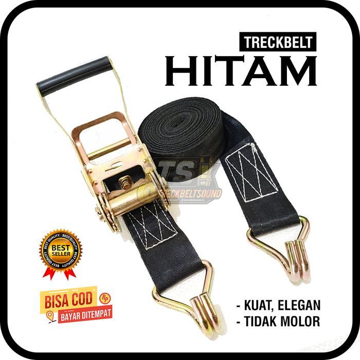 PROMO  TS-Treckbelt Sound Treckbelt HITAM Cargo Lashing HITAM Webbing Cargo Belt Rachet Tie Down Tal