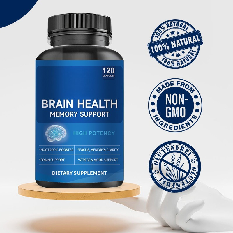 Brain Health Supplement Nootropic Capsules for Focus, Memory Clarity Support Nootropic Booster Stres