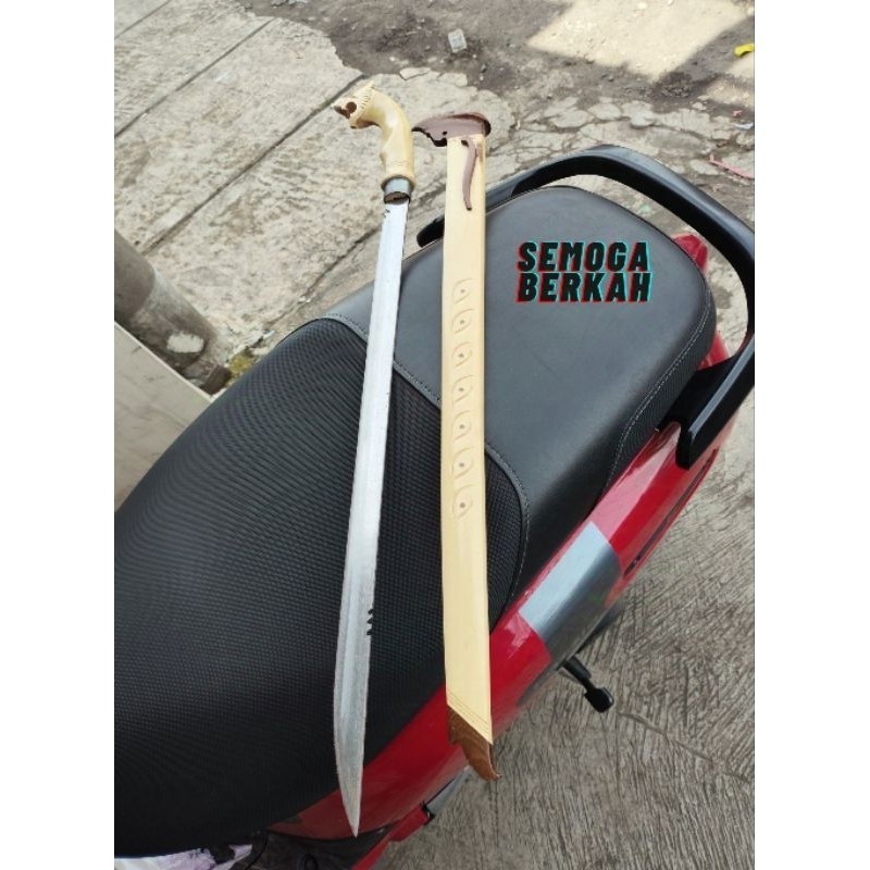 SukabumiKnives COD GOLOK ASLI CIBATU Golok pemotong kayu dan bambu Golok serbaguna baja per full tan