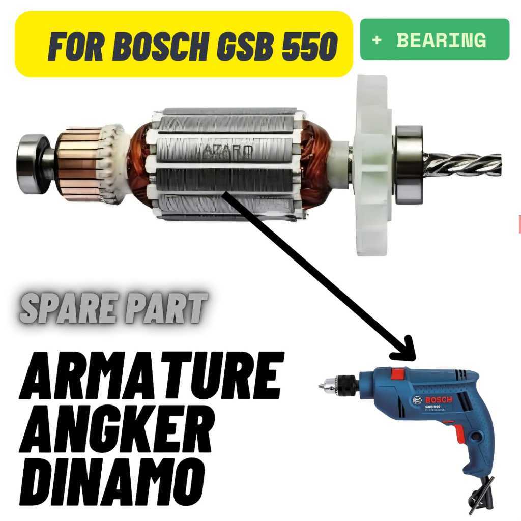 AUPSHOP GSB 550 Armature Angker Bor Lazaro GSB550