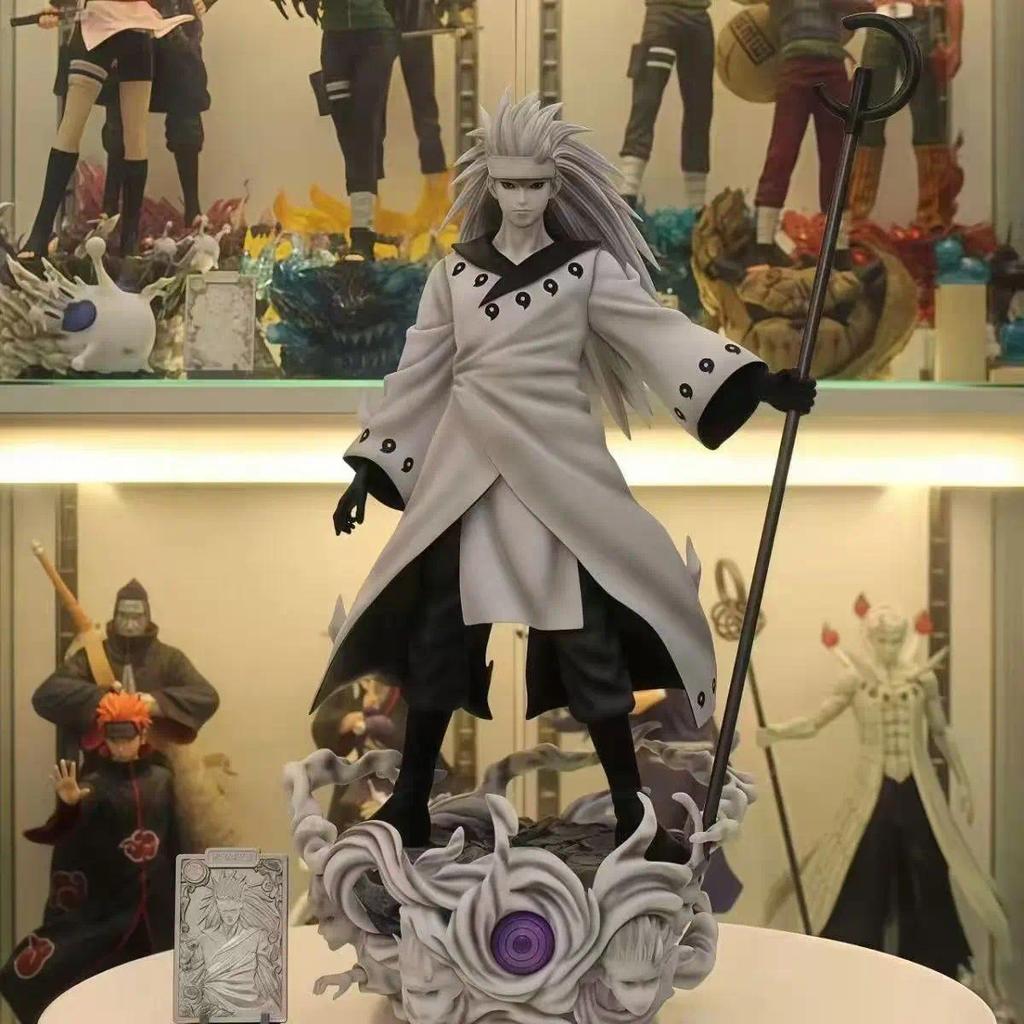 Naruto Anime Figure Statue Six Paths Madara Uchiha Action Model Doll Toy GK Collect Peripheral Scene