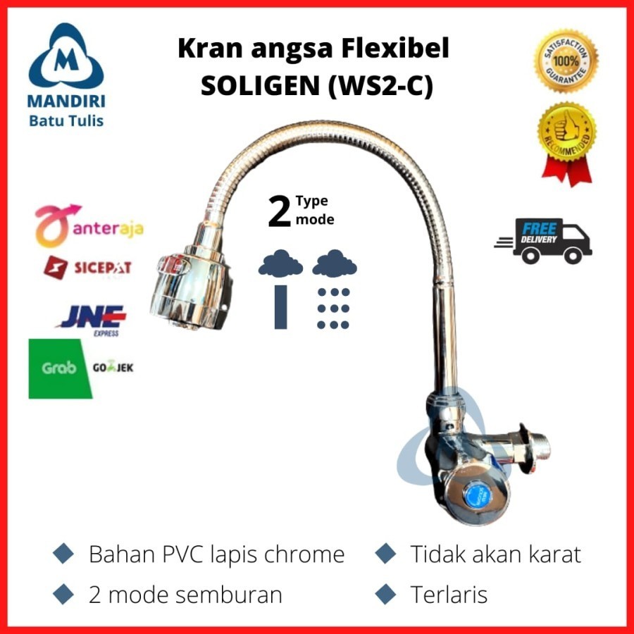 Keran Air Angsa Flexible Soligen WS2C / Kran Angsa Soligen / Kran Dapur