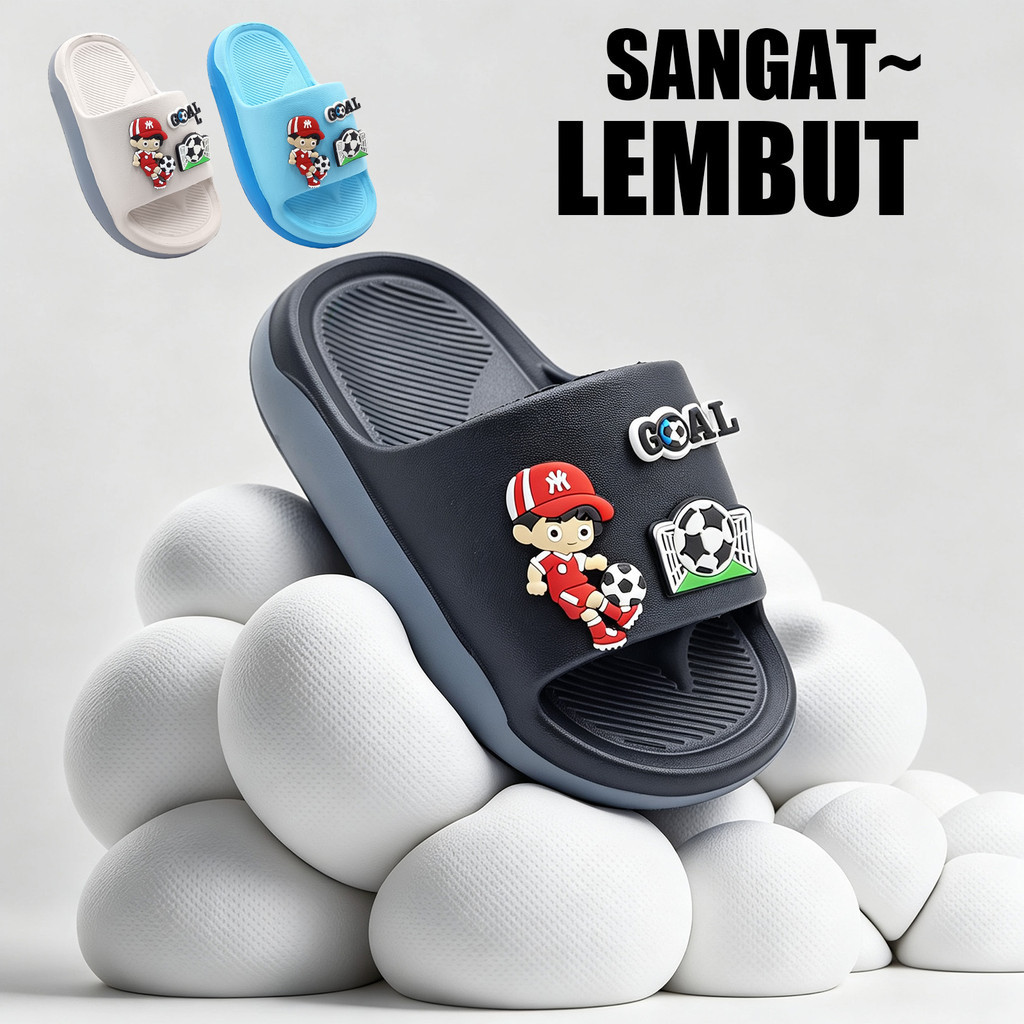 GOAL Sandal Lebaran Remaja Sepatu Sandal Anak Laki Laki Sandal Pria Original 100% Branded Size24-35 