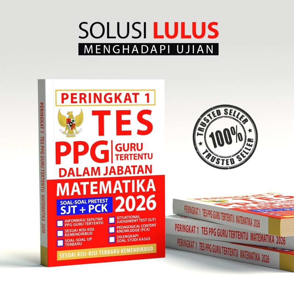Buku PPG Guru Tertentu Guru Matematika 2026 - PPG Guru Dalam Jabatan Guru Matematika 2026