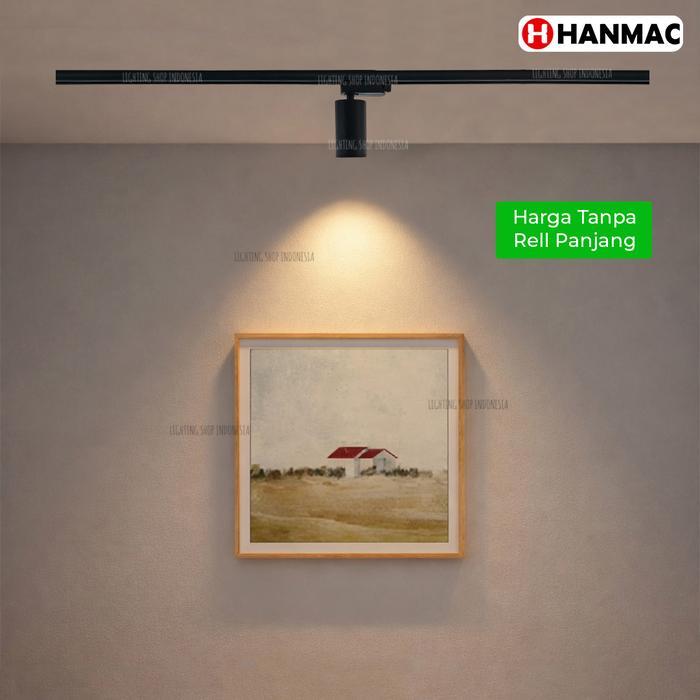 H802 kap lampu spotlight sorot rell sporet spot light - 1pcs kap hitam, tanpa bohlam