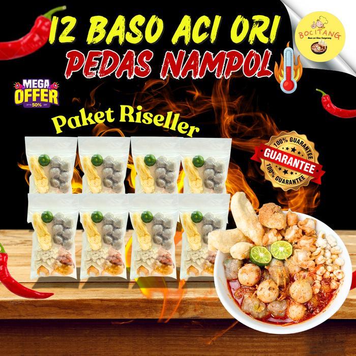 12 Baso Aci Ori Pedas Nampol  Instan  Makanan Food Mie Seblak Pedas baso aci kuah Baso Aci Kuah Jaja