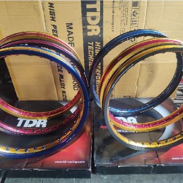 Velg tdr wx shape two tone 140/160/185 ring 17