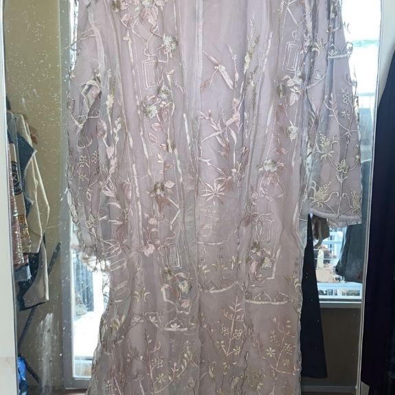 [PRELOVED] Alur Cerita by Natasha Rizky Dress Brokat Soft Pink