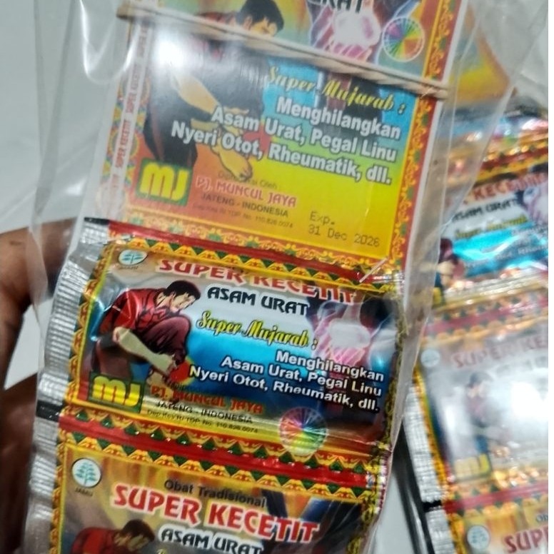KECETIT Asam Urat Harga Untuk Satu Slop