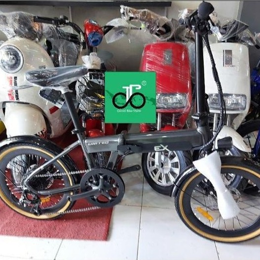 Sepeda Lipat 20" E-Bike United EX TERBARU