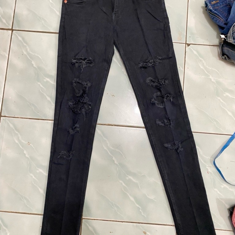 PRELOVED Hermes Celana Skinny Jeans Sobek / Ripped Jeans