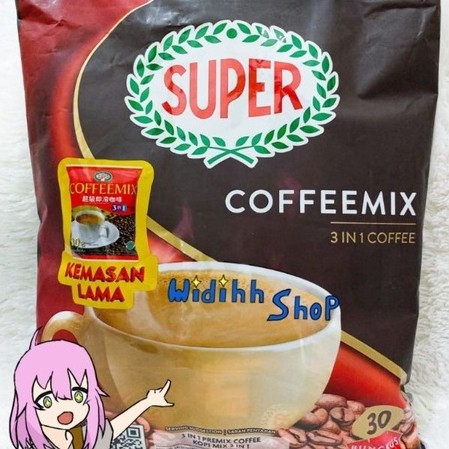 Super Coffeemix 3in1 Import Malaysia Isi 30 Sachets / Kopi Mix / Coffee Mix 3 In 1 / Minuman Serbuk