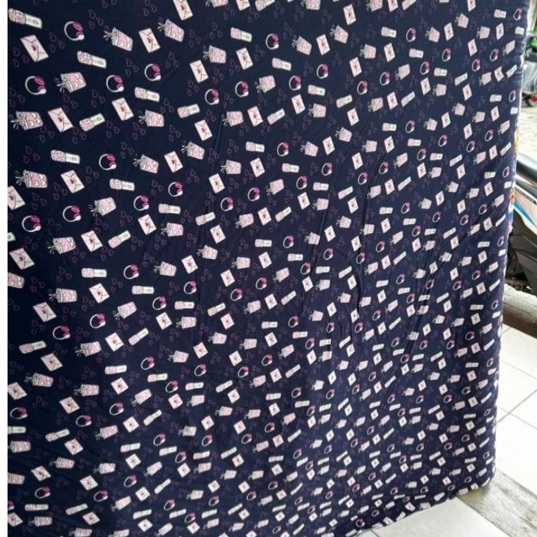 [ 0.5 Meter ] Kain Katun Rayon Motif Viscose Premium import Terbaru _Kain Rayon Eceran_Kain Rayon Pr