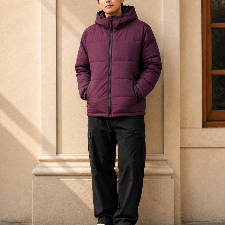 Jacket puffer uniqlo heat padded