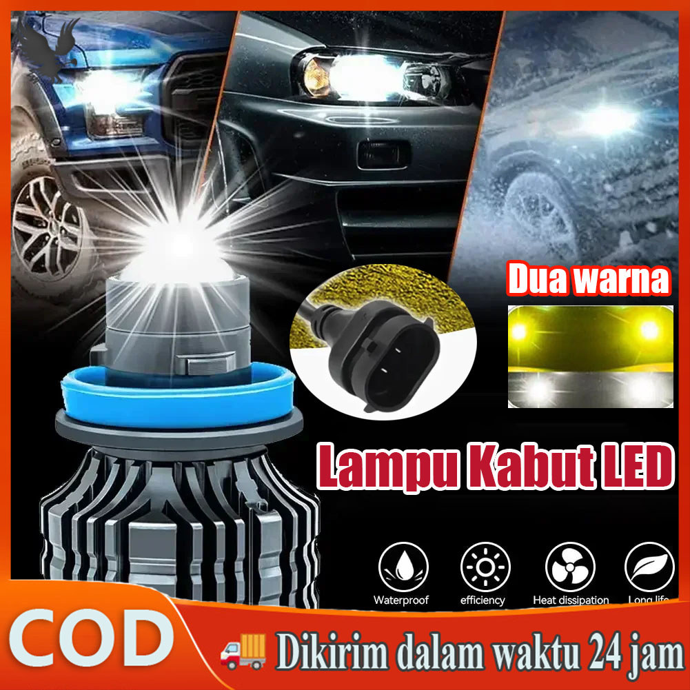 [COD]FOGLAMP MOBIL LASER MINI LED H11H8 H9  FOGLAMP MOBIL LASER MINI PROJEKTOR PROJIE PUTIH KUNING I