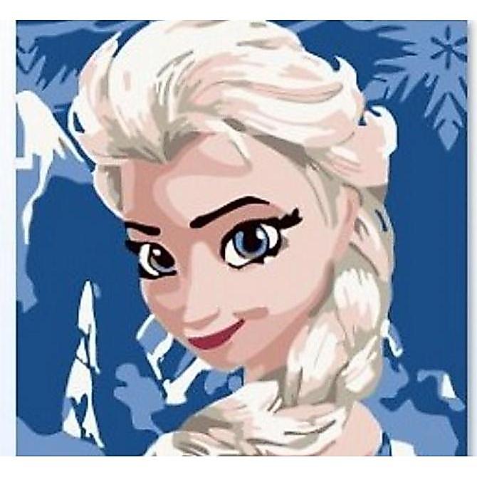 Colore- Canvas Painting By Number Kit Kanvas Mewarnai Anak Princess Disney