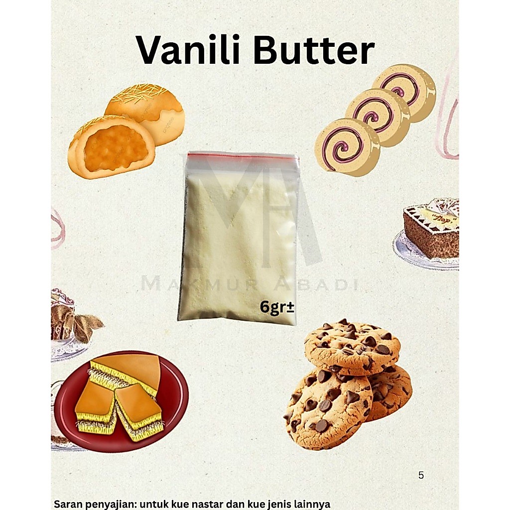 Vanili Jerman Aroma Butter - Buttery Vanilla Powder - Vanili bubuk