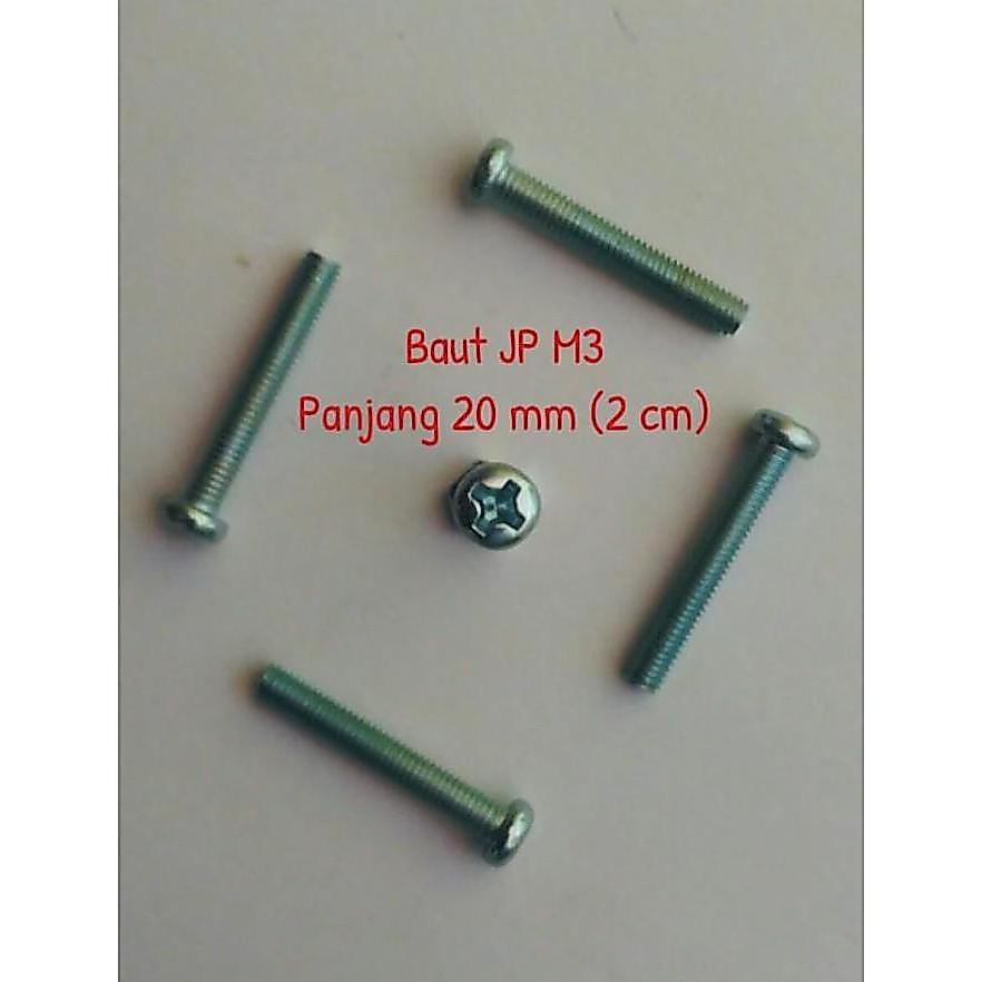 Baut JP M3 Panjang 20mm
