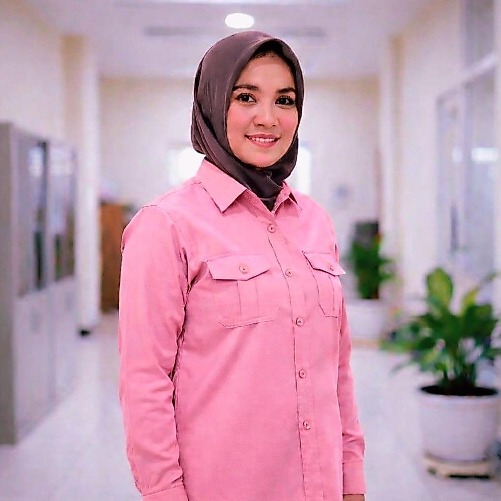 ORIGINAL KEMEJA PDH WANITA WARNA PINK POLOS