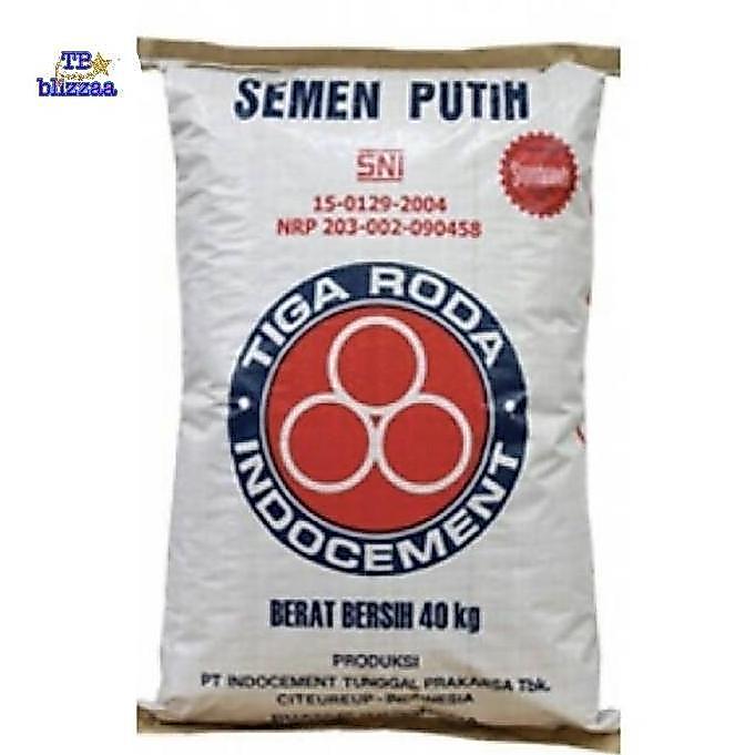Semen Putih 40kg Sak Semen Putih Tiga Roda 40kg Semen Putih Per 1 Sak