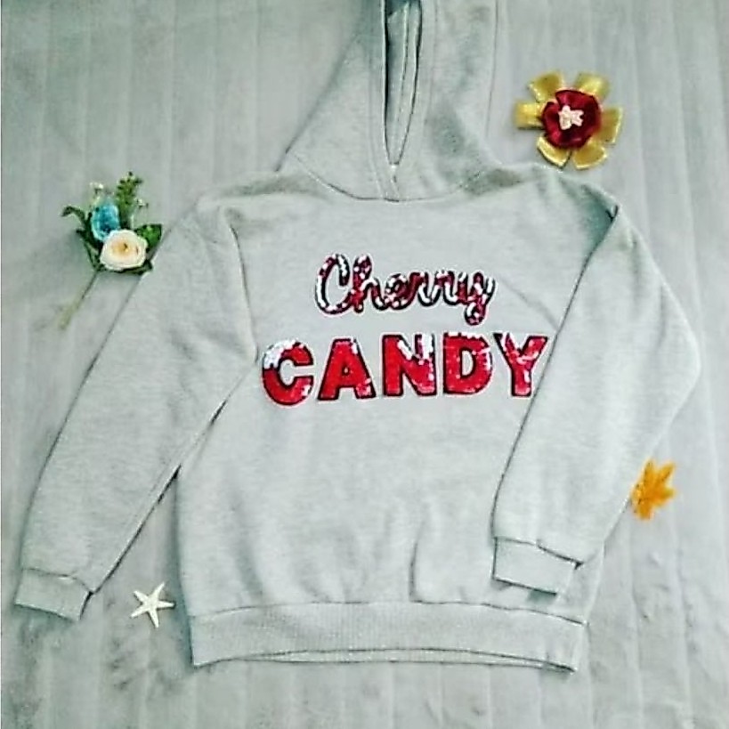 Sweater / Hoodie Anak Zara Girls Abu-Abu