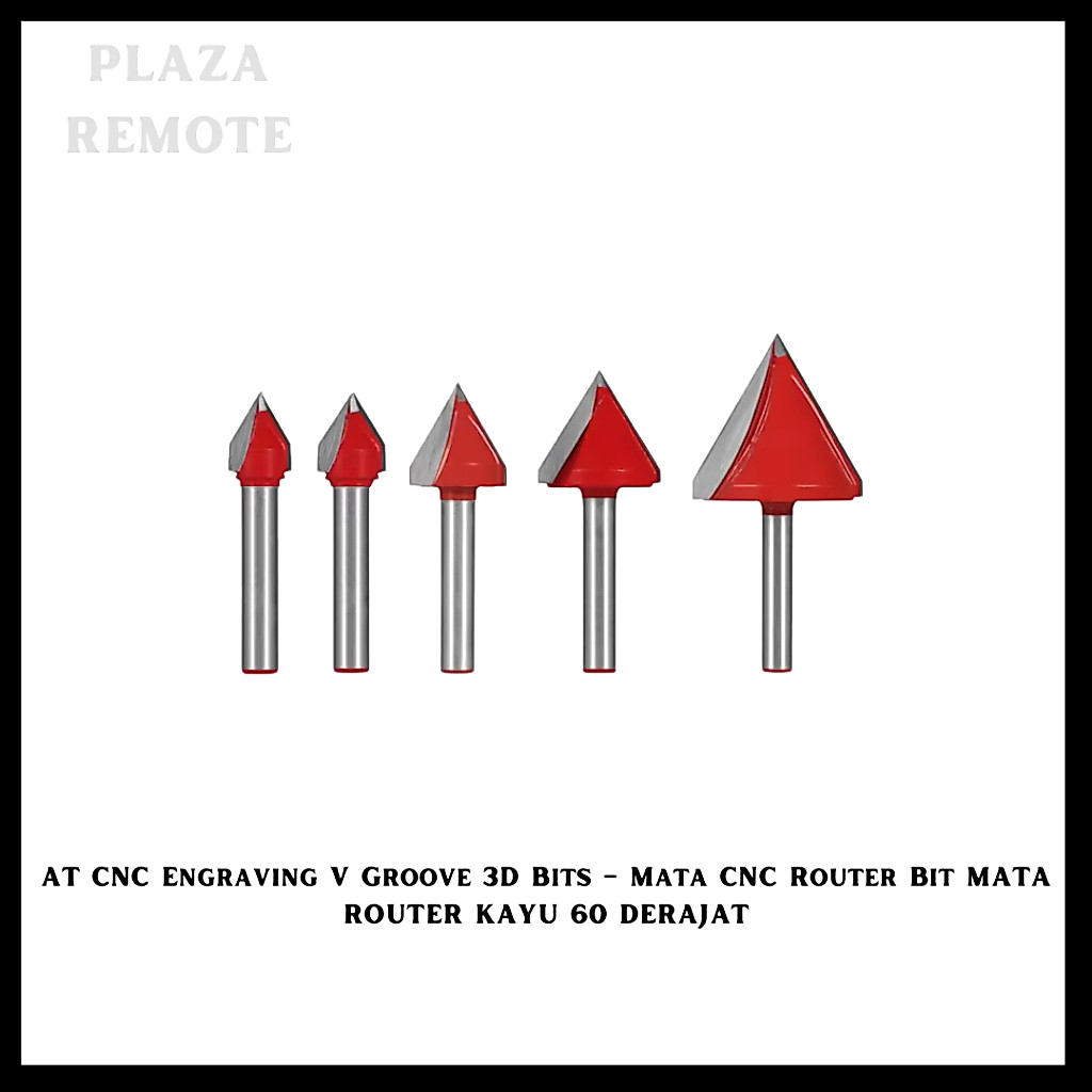 MATA ROUTER KAYU CNC BITS - ENGRAVING ROUTER BIT MATA ROUTER 60 DERAJAT
