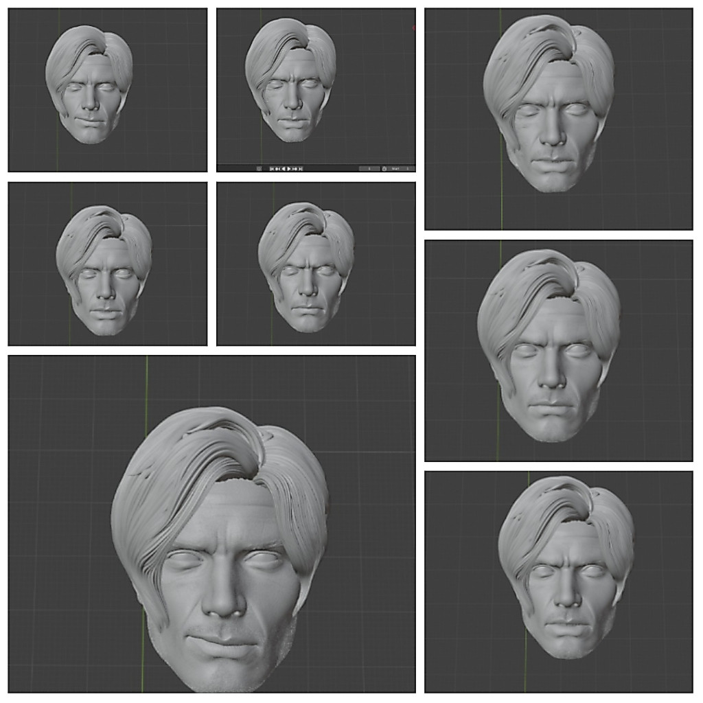 Headsculpt HS Head Leon Kennedy Smirk V2 RE9 Resident Evil 9 Requiem Muff Toys Notaman NWToys Vtoys 