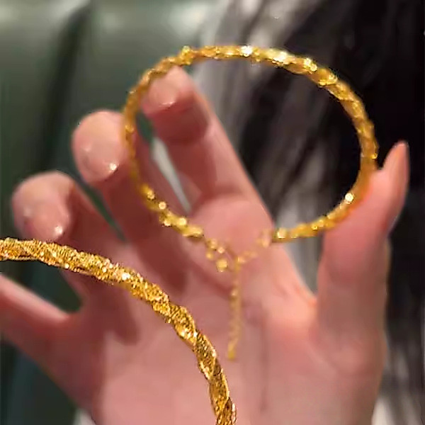 Gelang, perhiasan mewah flash emas ringan Cina baru
