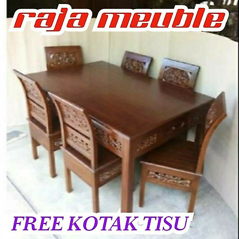 MEJA MAKAN KARTINI JATI,KURDI MAKAN JATI KARTINI