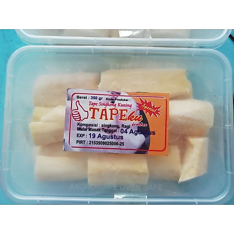 Tape Singkong Jember merk Tapeku enakk