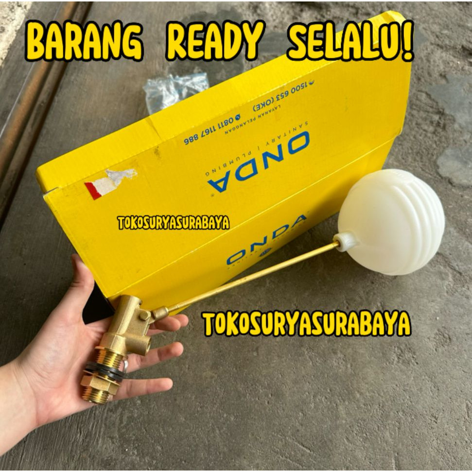 ones PELAMPUNG BOLA ONDA 1/2" 3/4" 1" INCH PELAMPUNG BOLA ONDA 3/4" PELAMPUNG BOLA ONDA 1" PELAMPUNG