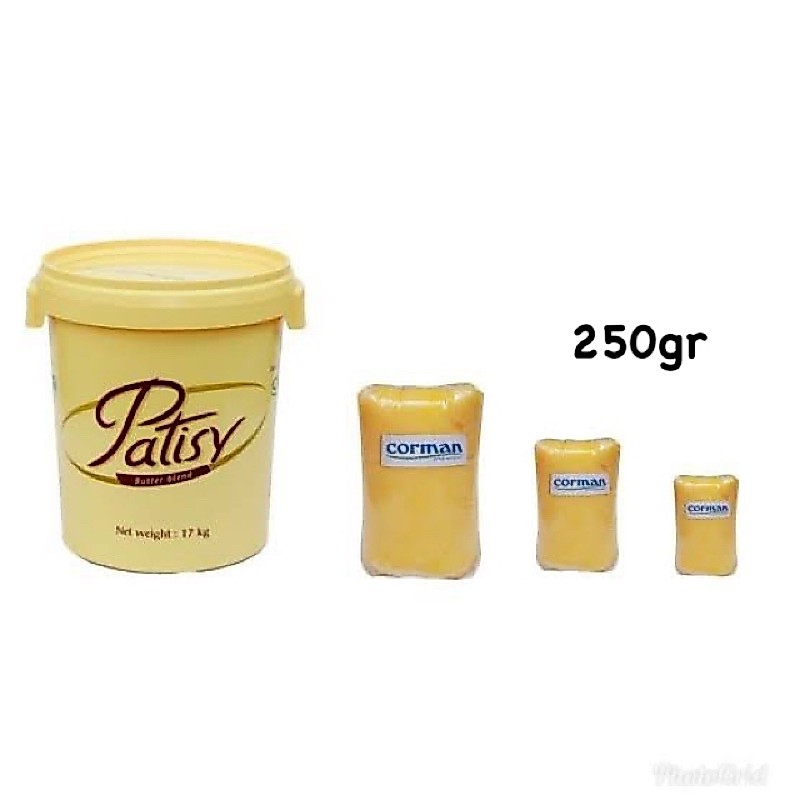 BUTTER MENTEGA CORMAN PATISY BUTTER BLAND 250gr