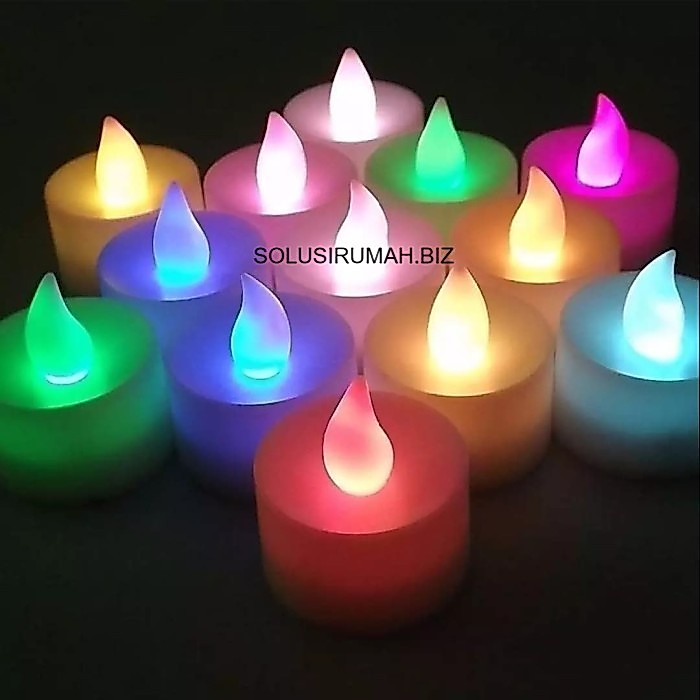 Lampu Baterai Dekorasi Lilin palsu Led Lilin Electric Murah natal aman
