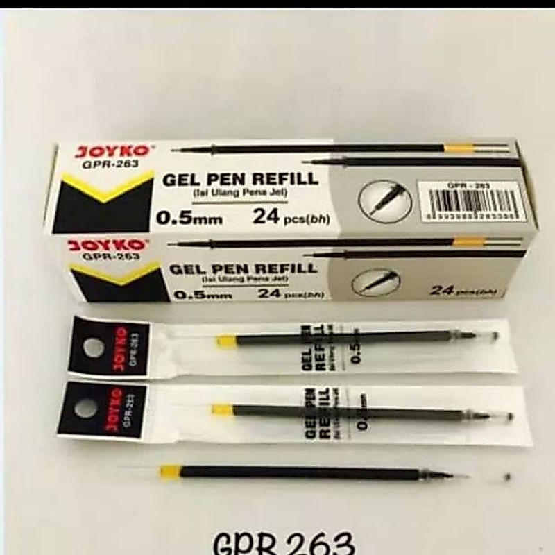 Isi Refill Pulpen Gel Joyko Gpr-263/Isi Ulang Pulpen Joyko ( 1pak/24pcs )