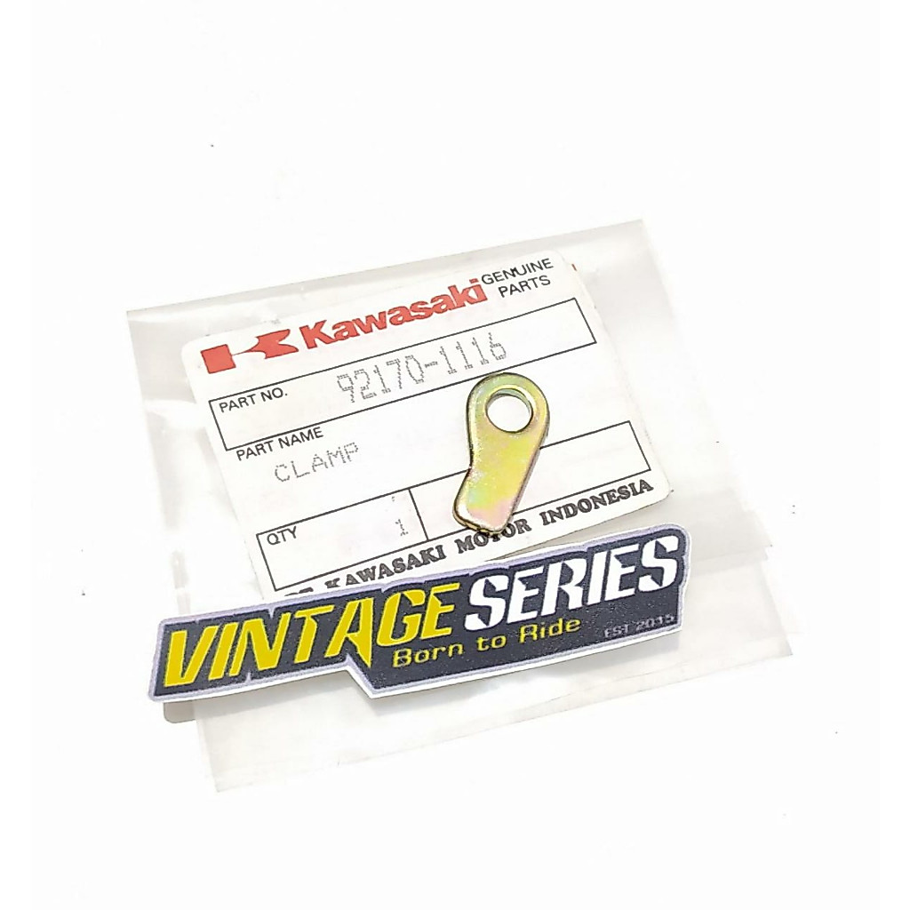 CLAMP KLEM KAWASAKI NINJA 150 R RR KIPS SS ORIGINAL ORI ASLI NOS 92170-1116 plat klem kabel spul bau