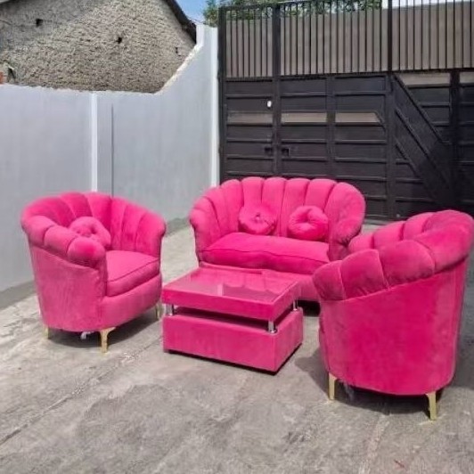 Sofa Kerang 211 + Meja Kain Bludru