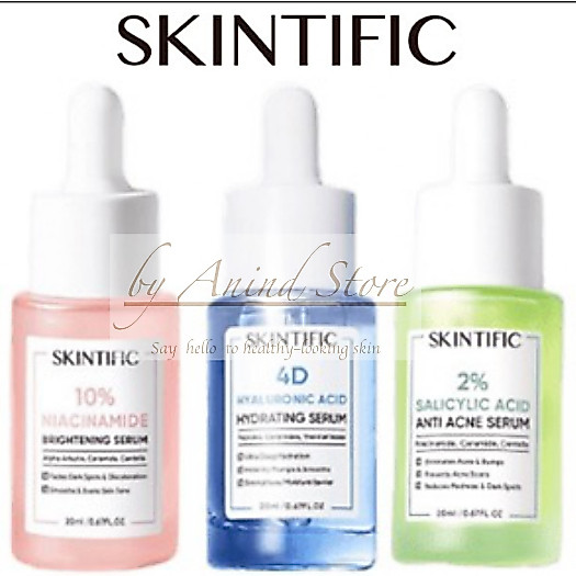 Skintific 2% Salicylic Acid Serum 20ml Skintific 4D Hyaluronic Acid Hydrating Serum Skintific 10% Ni