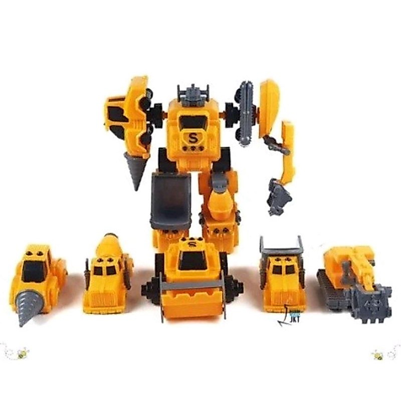 [MAINAN] Mainan Robot Truck isi 5 Transformasi || Robot Truk Transformasi|| Truk Konstruksi Deformat