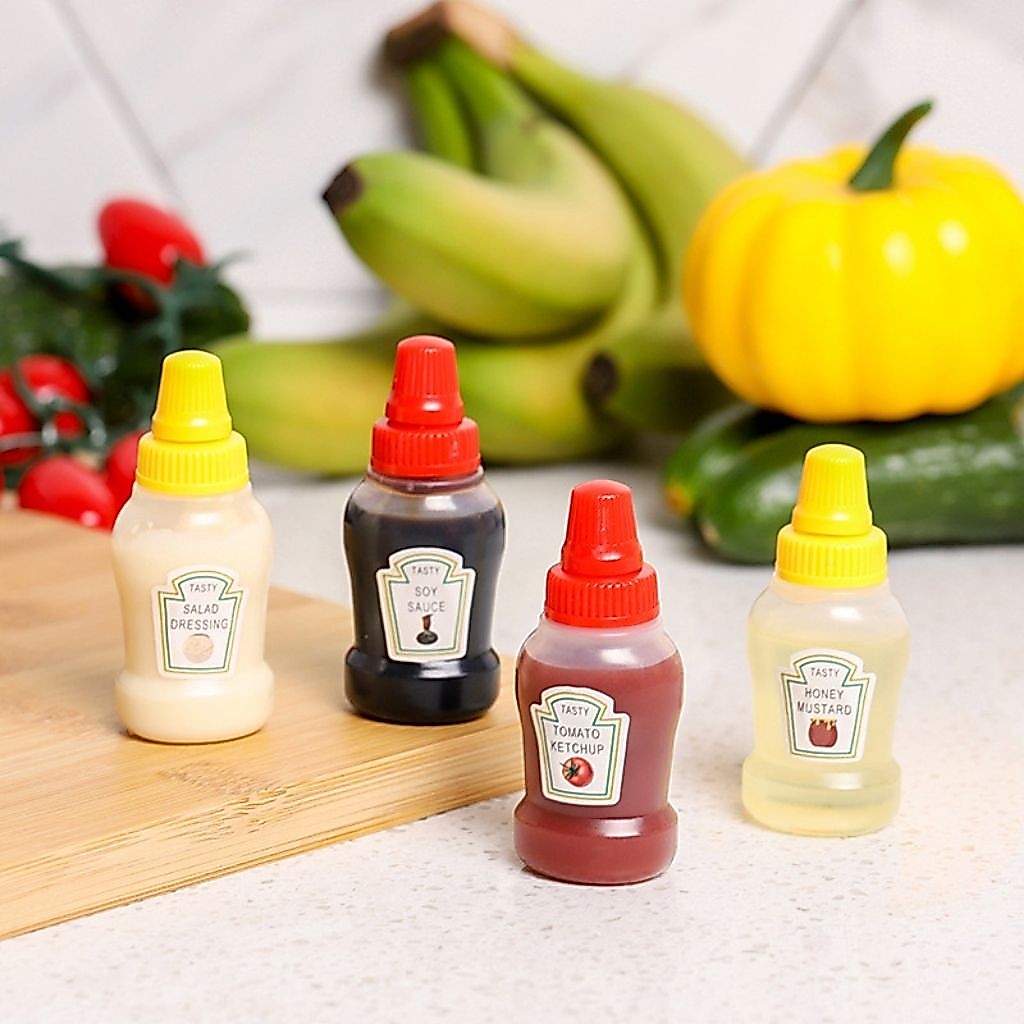 Botol Bento Mini Botol Saus Mini Botol Kecap Cup Bento