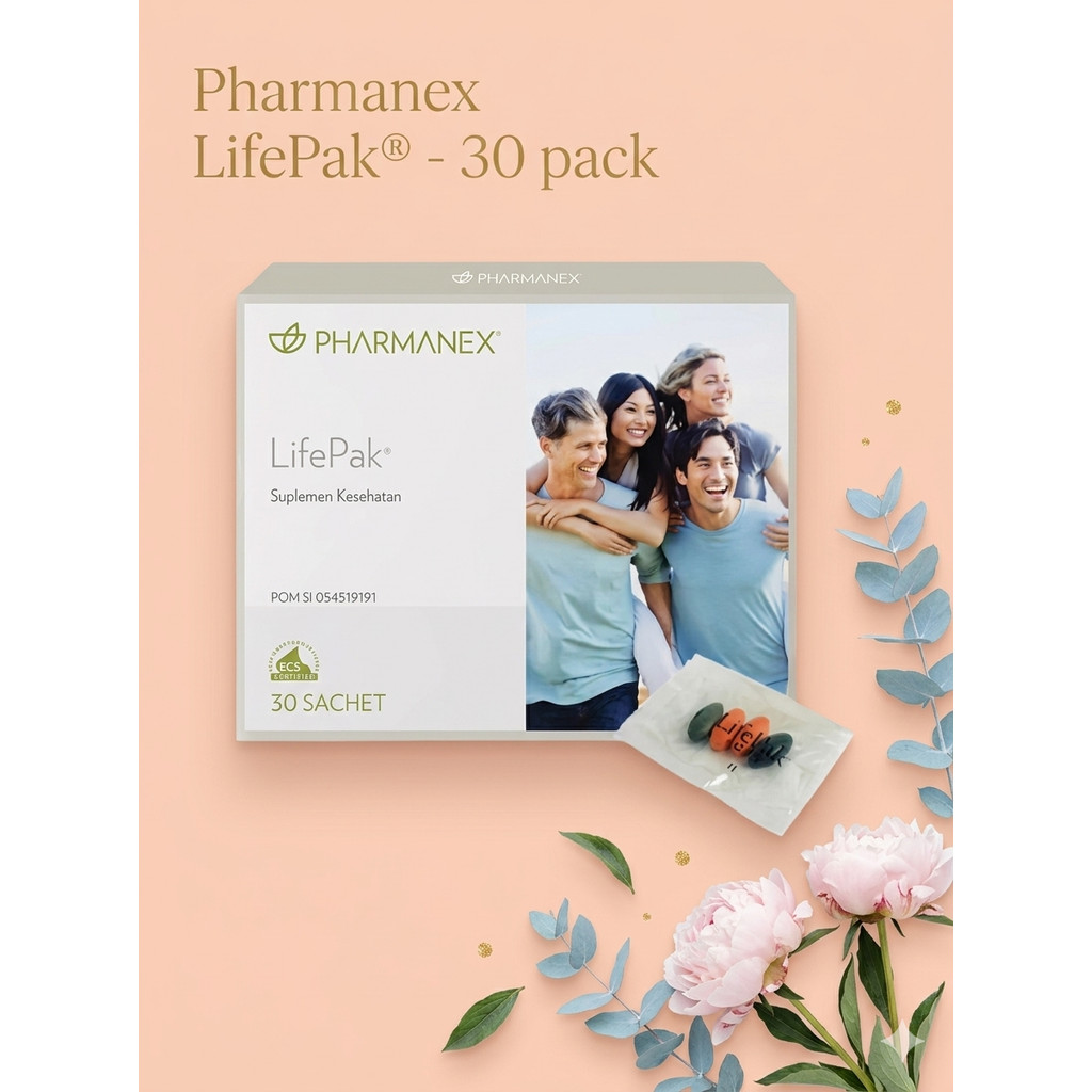 [ SUPER SALE ] Pharmanex LifePak 30 Sachet - Suplemen Vitamin & Mineral Lengkap Harian, Nutrisi Opti