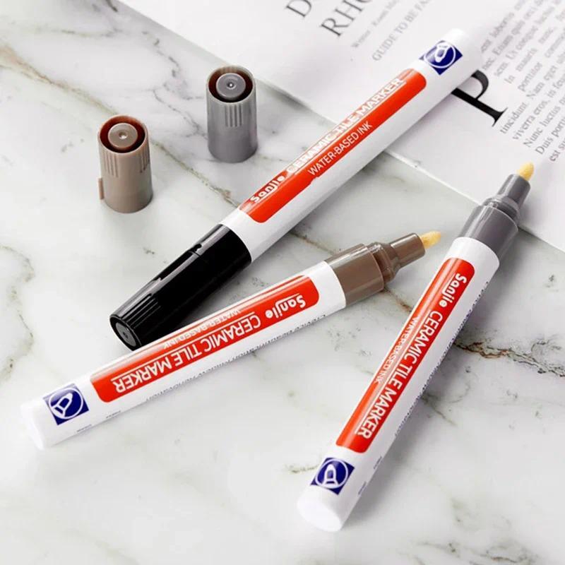 Waterproof Ceramic Tile Grout Marker, Mold-Resistant Seam Pen for Kiten & Bathroom Wall and Floor Re